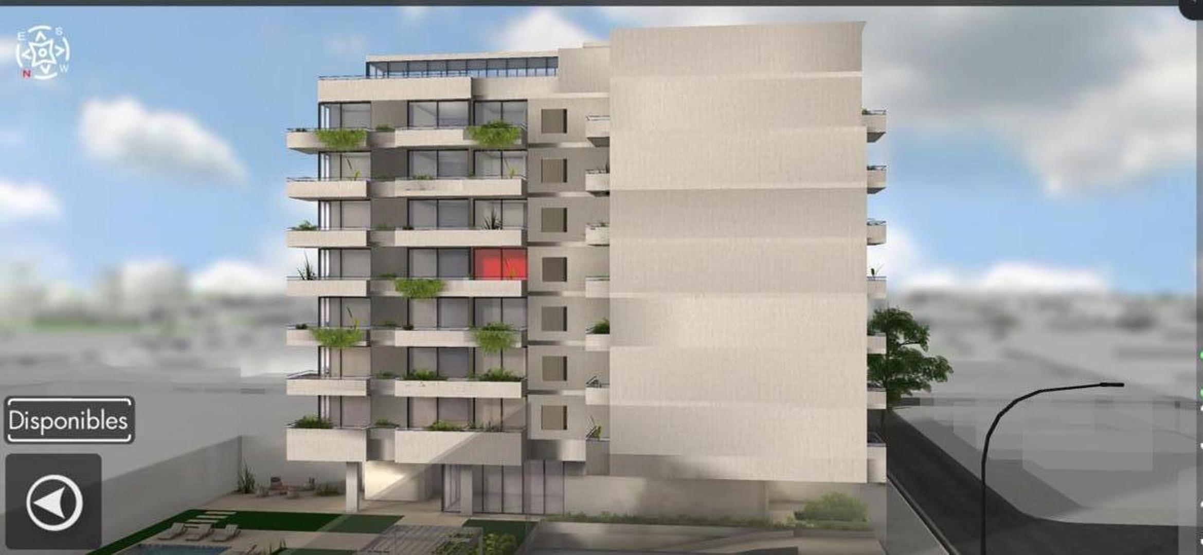 Departamento 2 ambientes con 1 baño