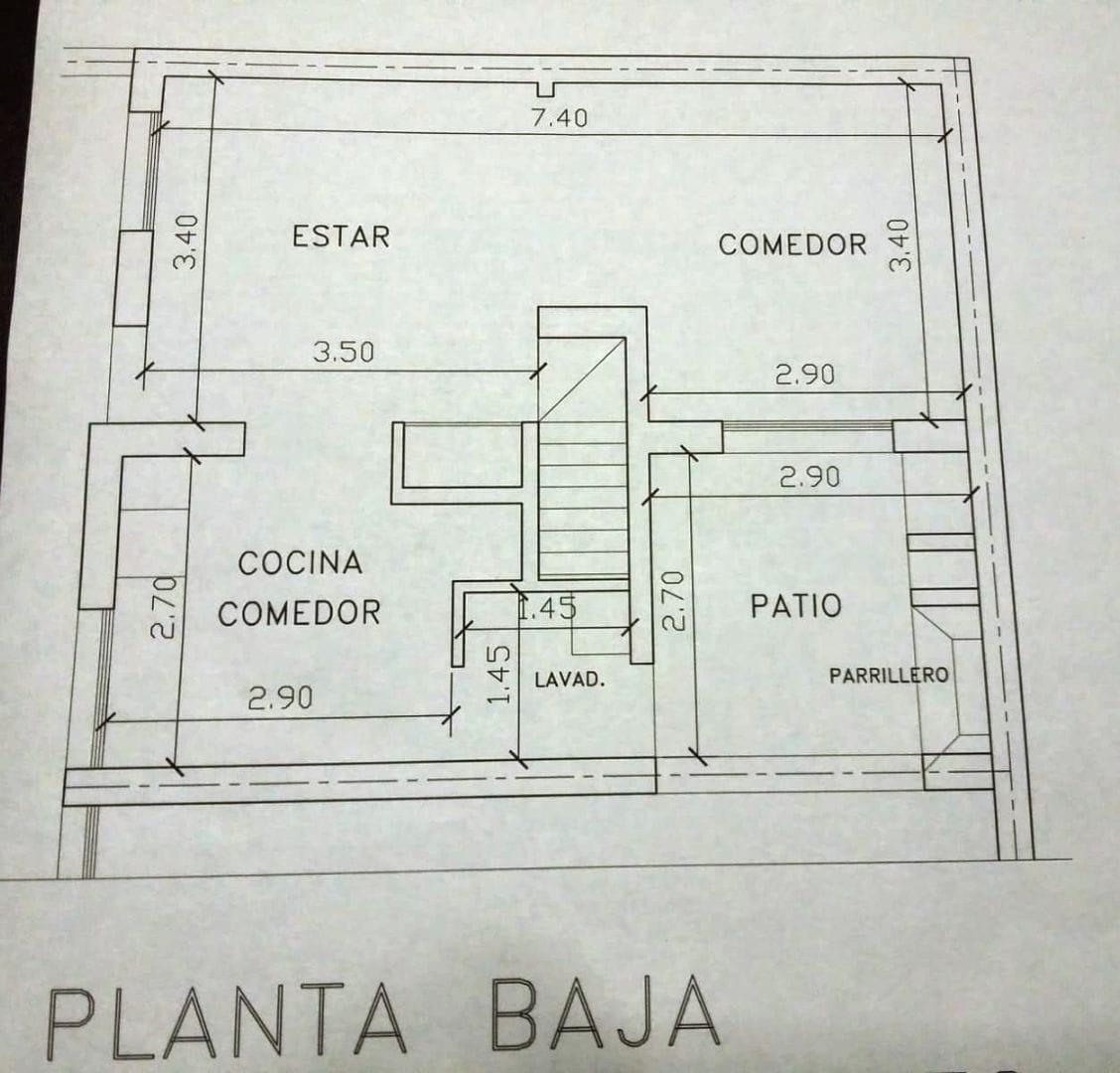 Departamento 3 ambientes con 1 baño