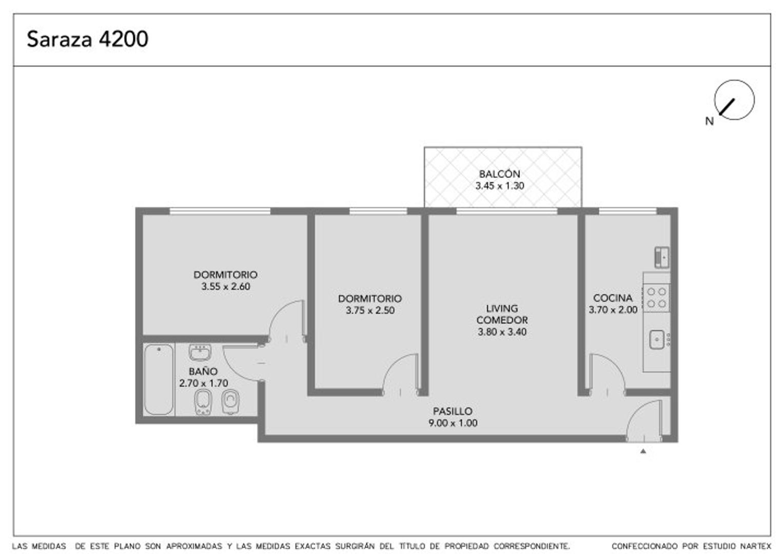 Departamento en Venta de 2 dormitorios