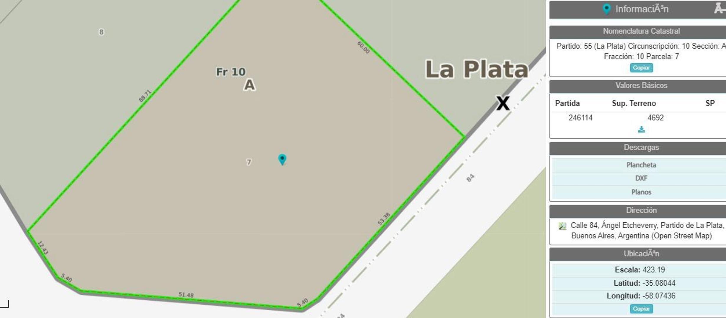 VENTA DE LOTE SOBRE RP2 Km 65
