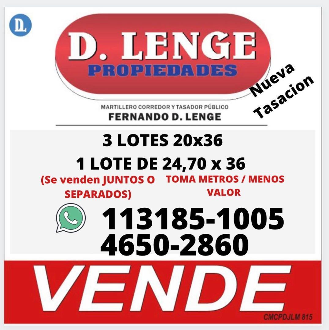 LOTE DE 20 X 36 EN VILLA LUZURIAGA