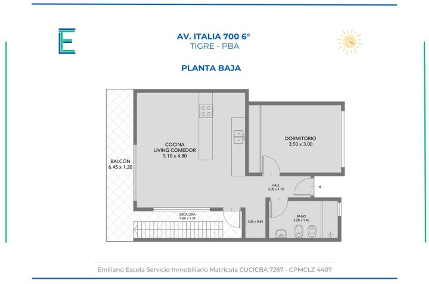 Departamento en Venta con 1 cocheras