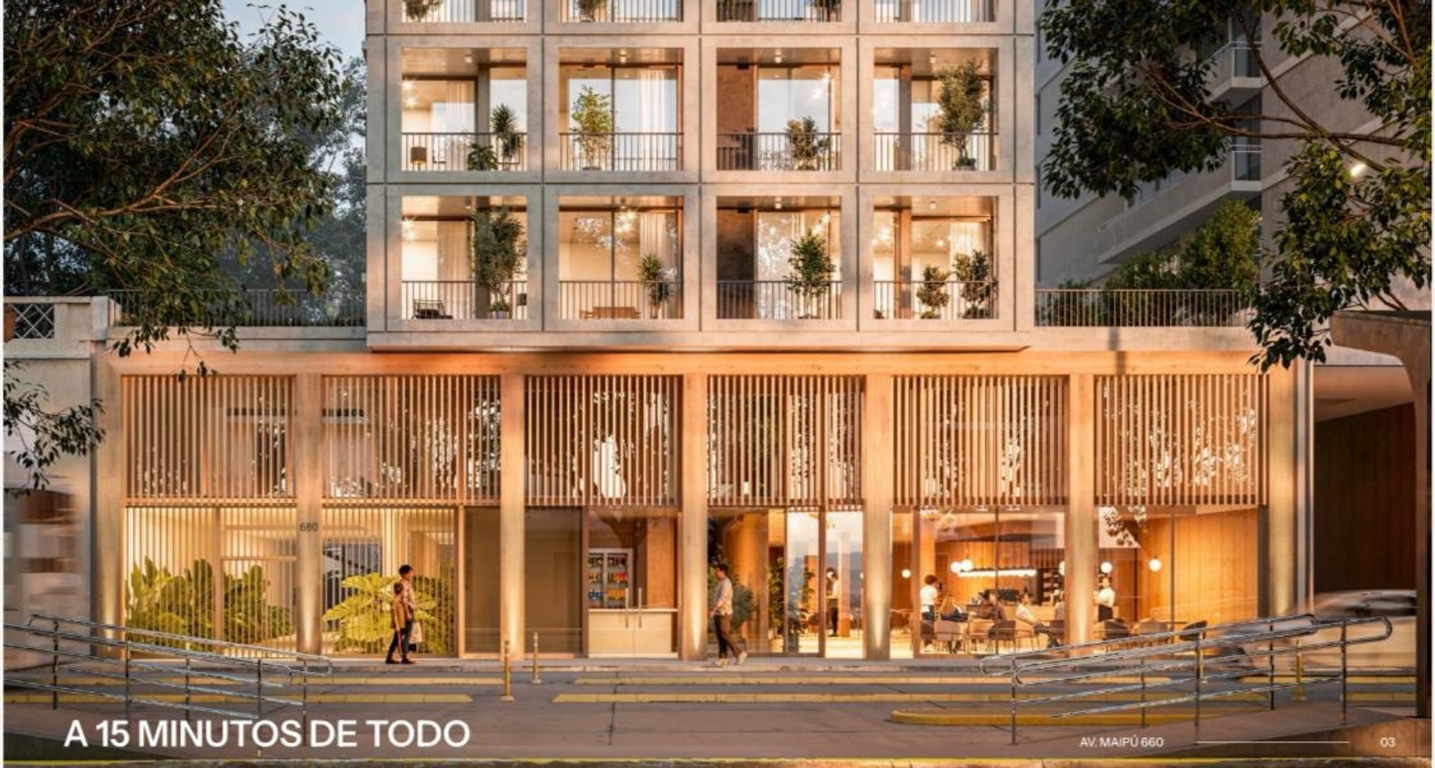 Departamento en Venta de 1 dormitorio