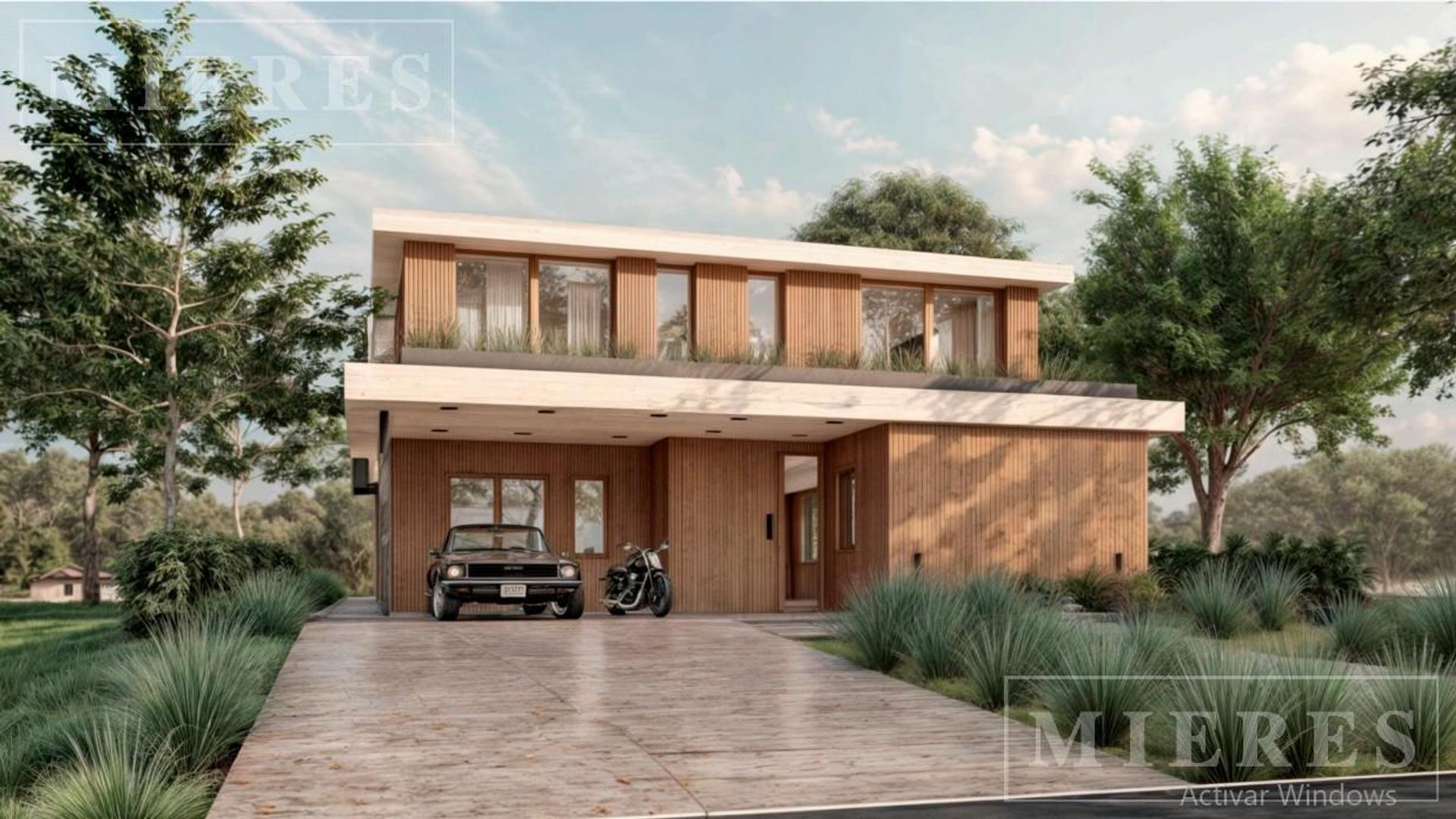 Casa en construcción en Carpinchos, Nordelta