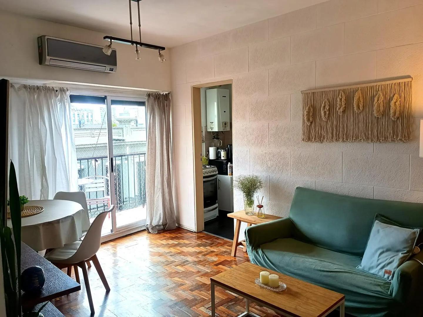 Departamento 2 ambientes con 1 baño