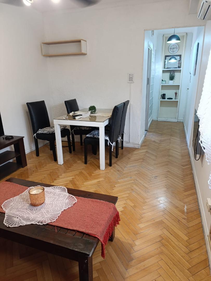 Departamento 2 Ambientes  Luminoso Equipado Barrio Norte