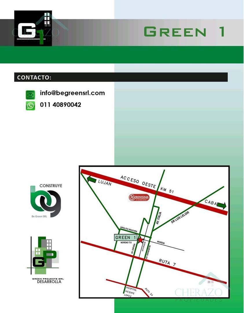 Departamento en Venta de 1 dormitorio