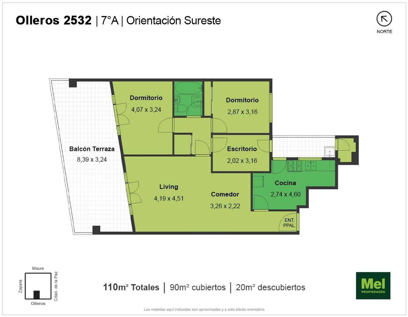 Olleros 2532 , Piso 7