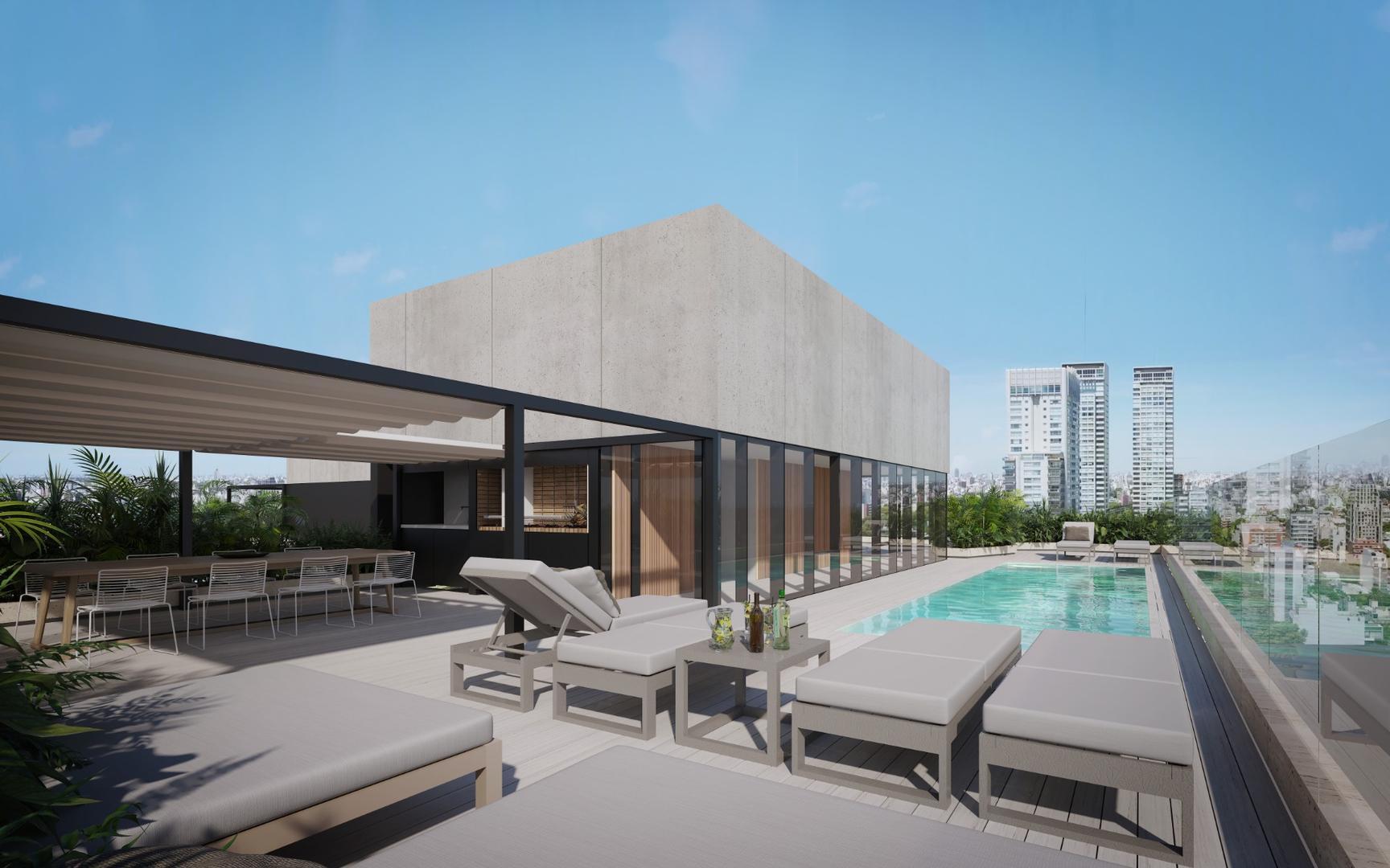 2 ambientes con salida a Balcón al frente / Palermo Green.