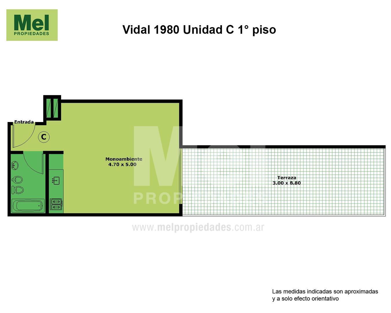 Vidal 1900, Piso 1