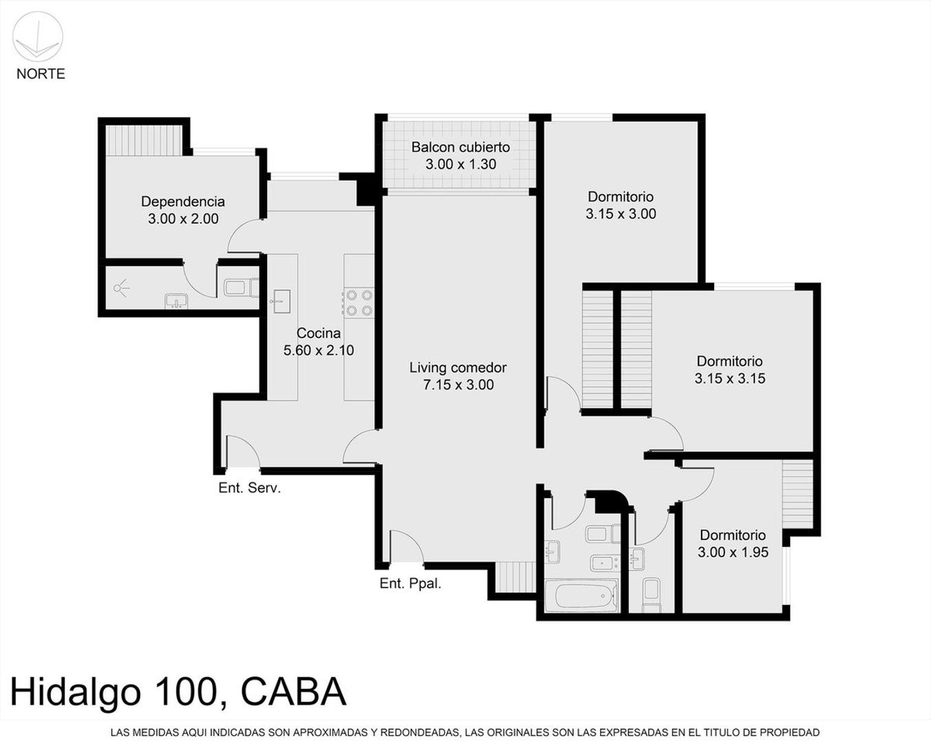 Departamento en Venta en Caballito, USD 200.000
