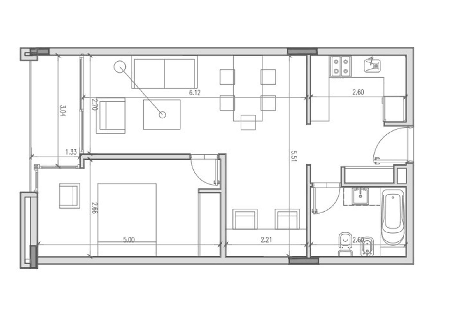 Departamento en Venta Apto profesional