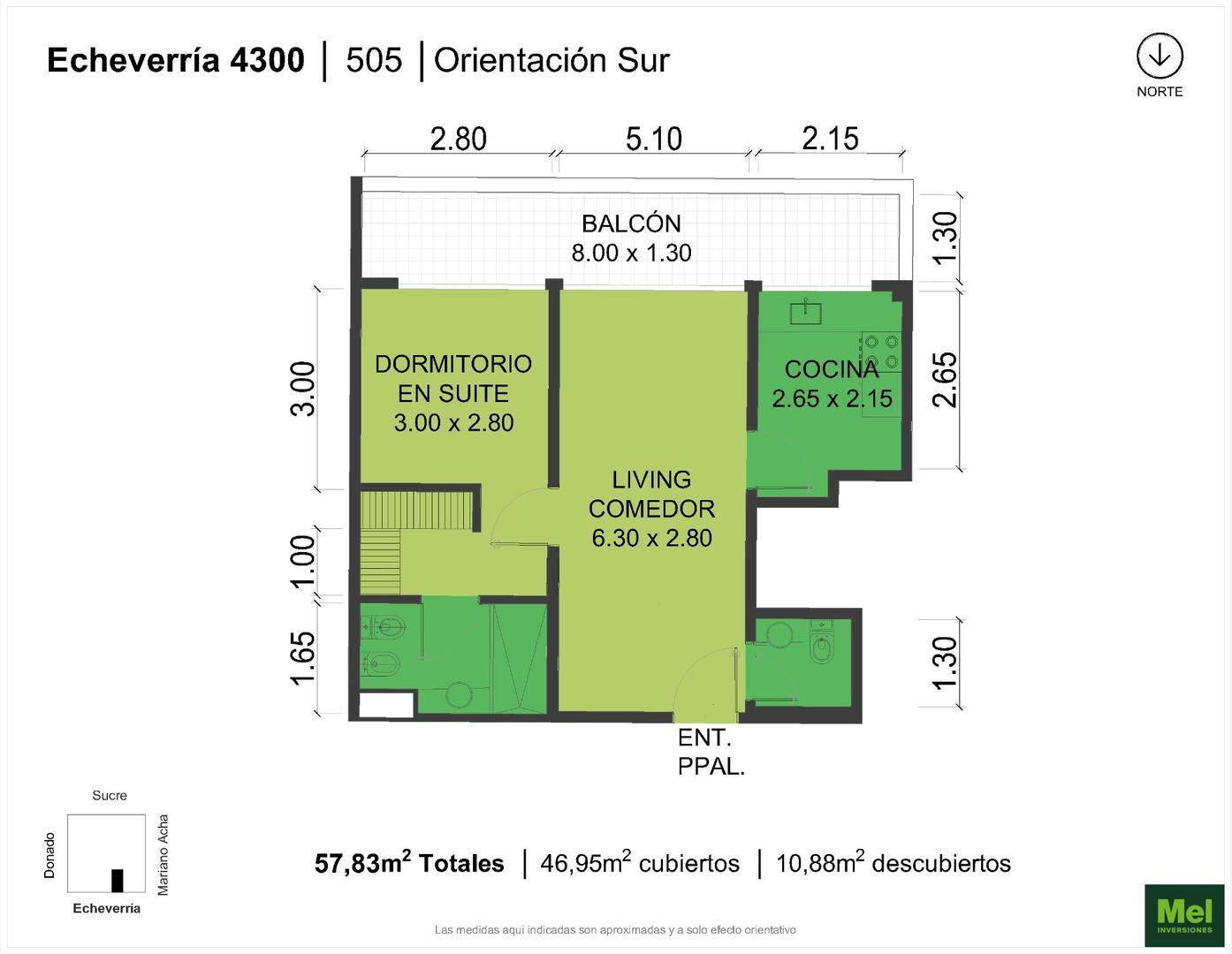 Echeverria 4300, Piso 5