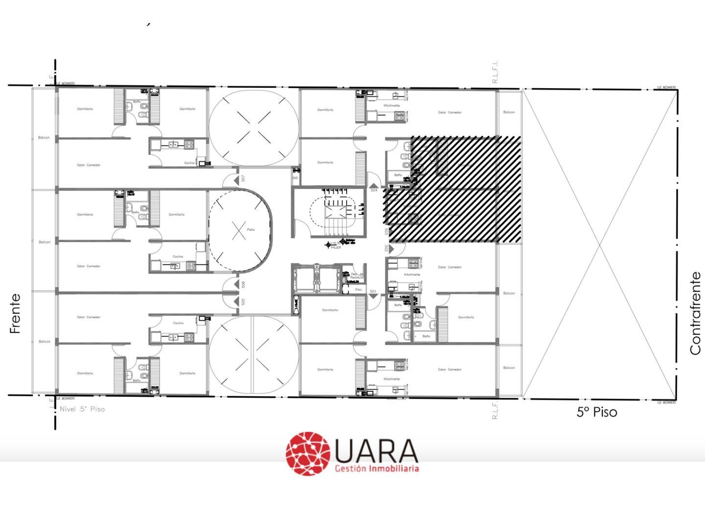 Departamento 2 ambientes con 1 baño