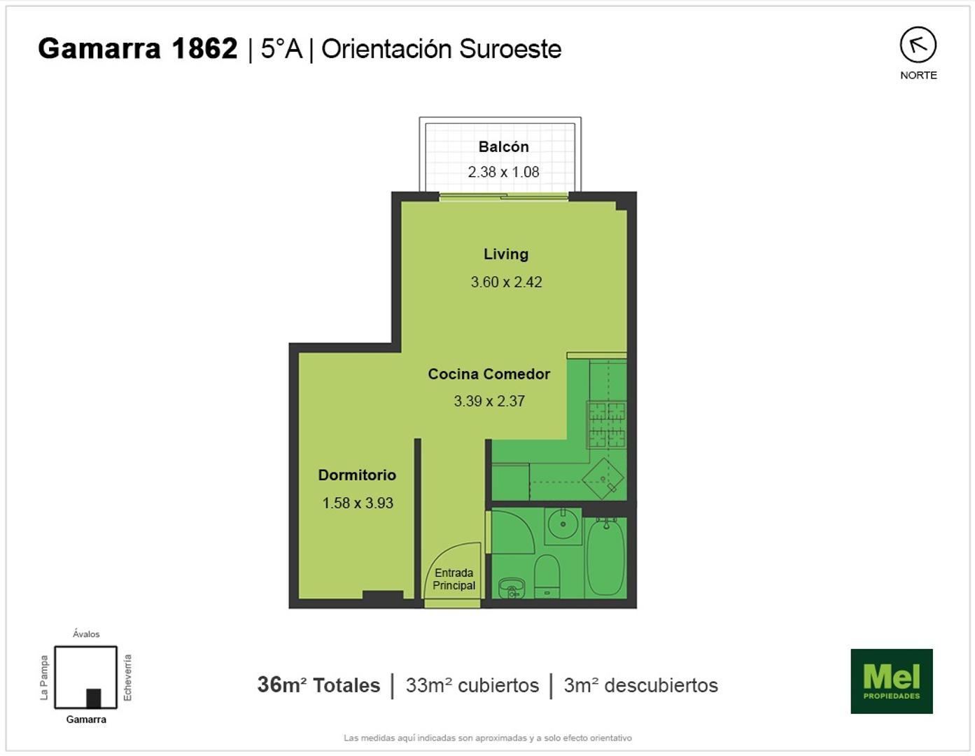 Gamarra 1800, Piso 5