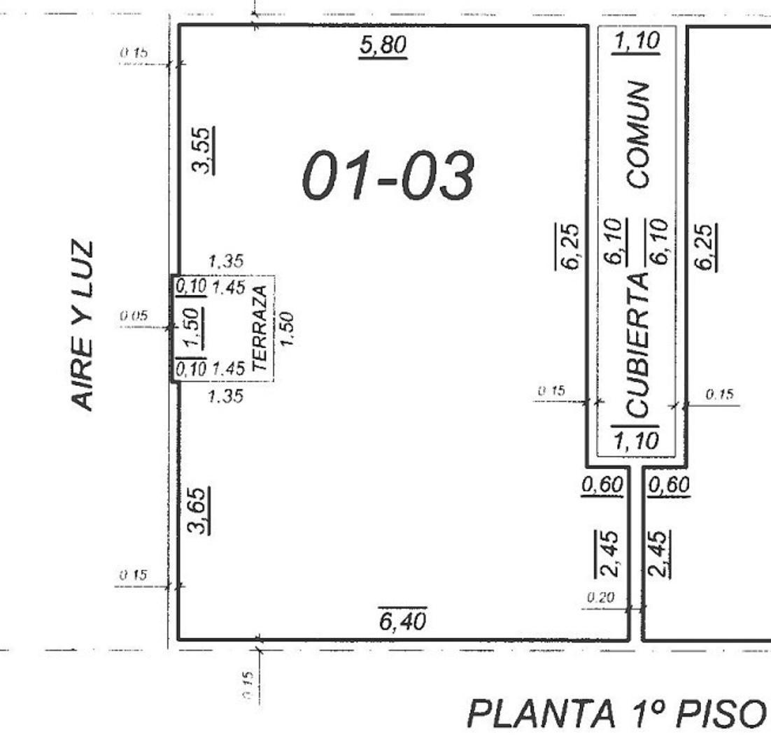 Departamento 2 ambientes con 1 baño