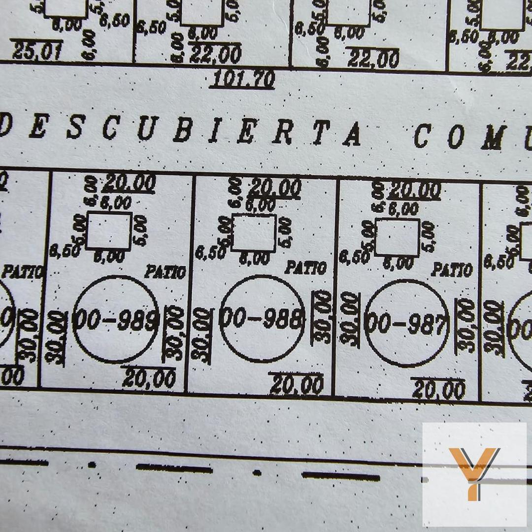 Terreno en Venta 30  mts Fondo