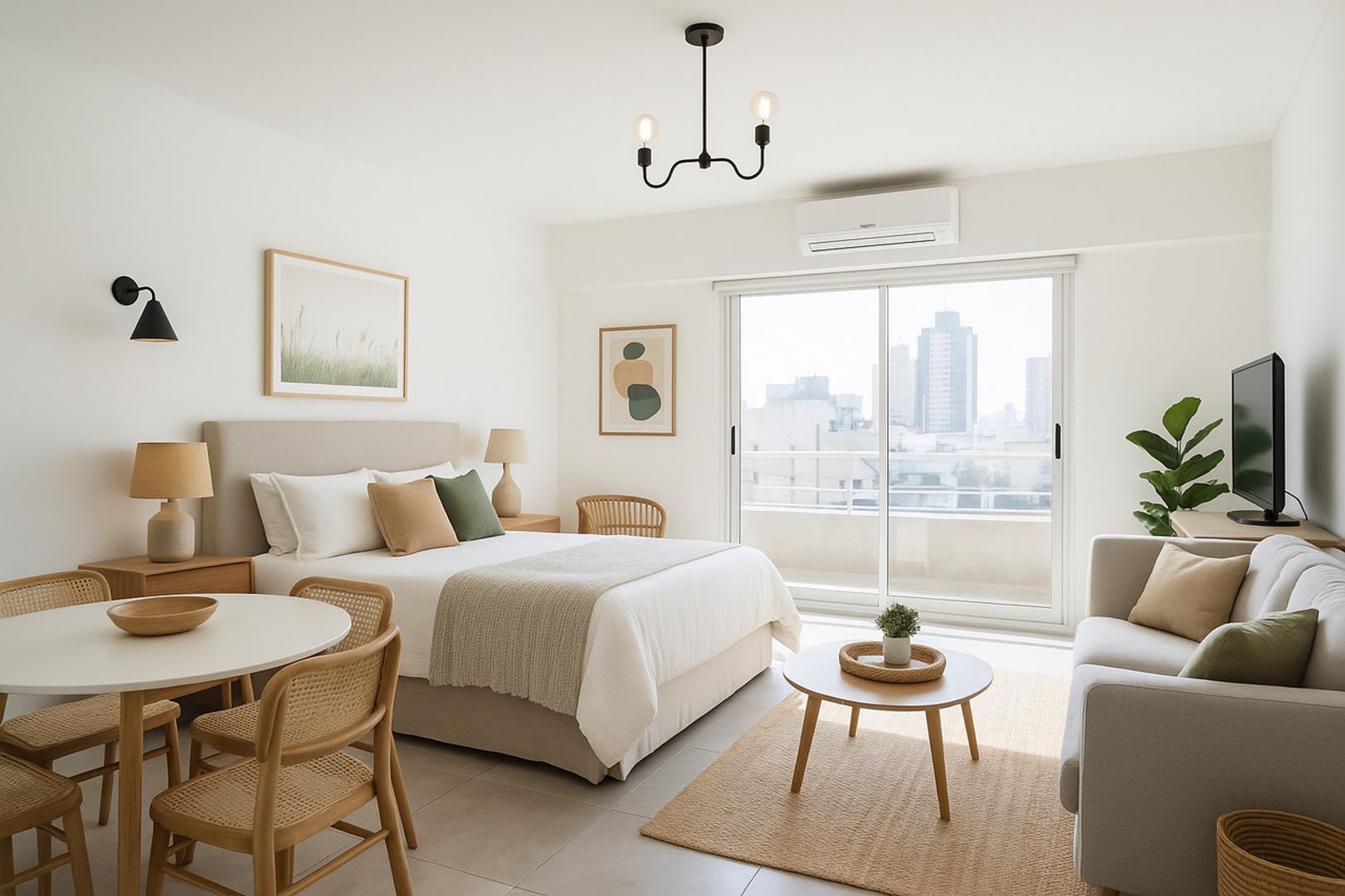 Monoambiente en venta en Almagro soleado frente con cochera