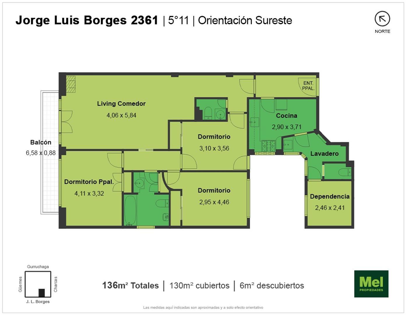Jorge Luis Borges 2300, Piso 5