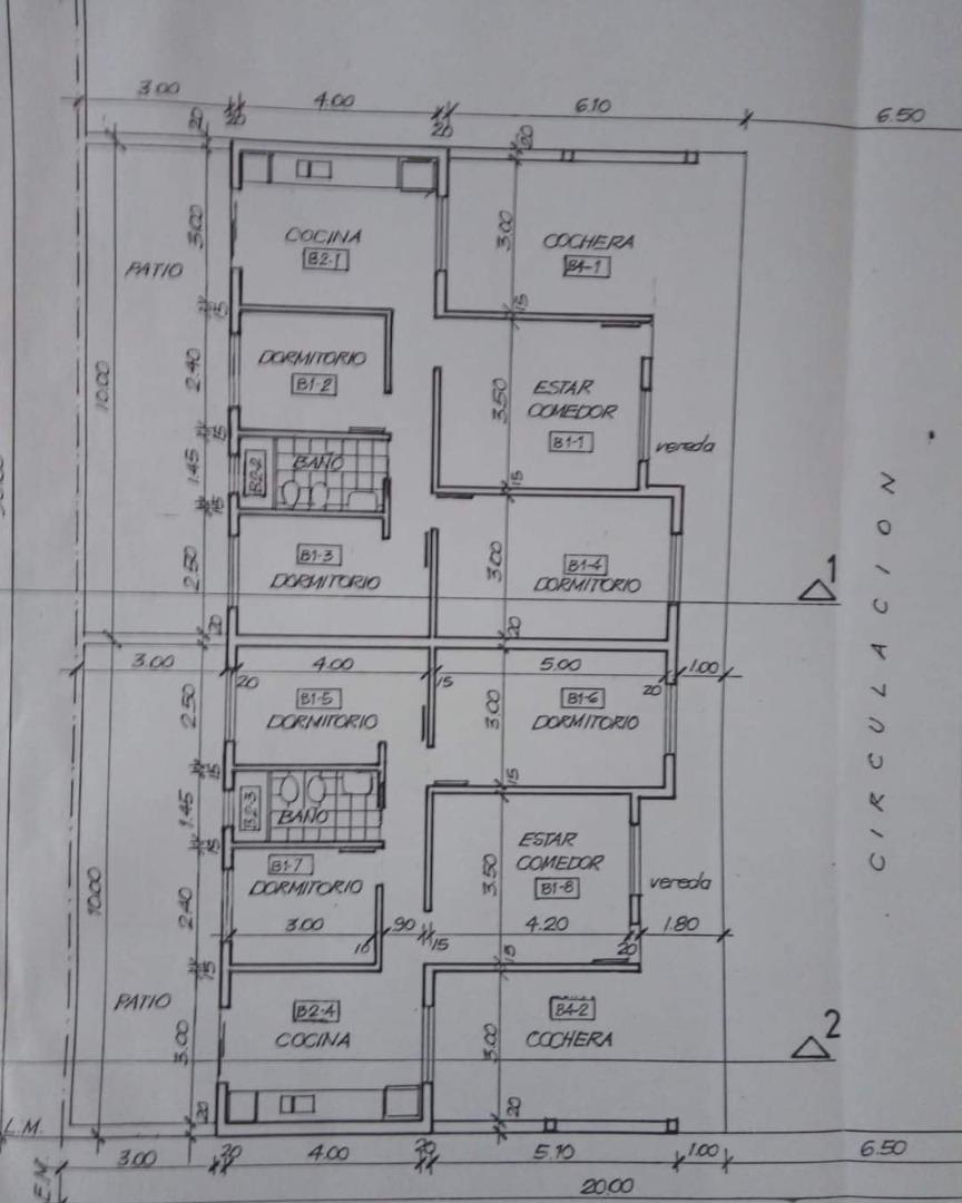Casa 4 ambientes con 1 baño