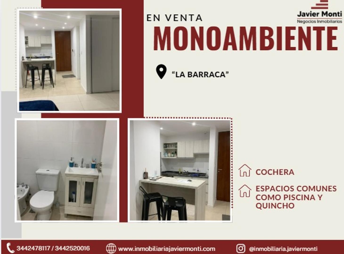 MONOAMBIENTE EN VENTA - "La Barraca"