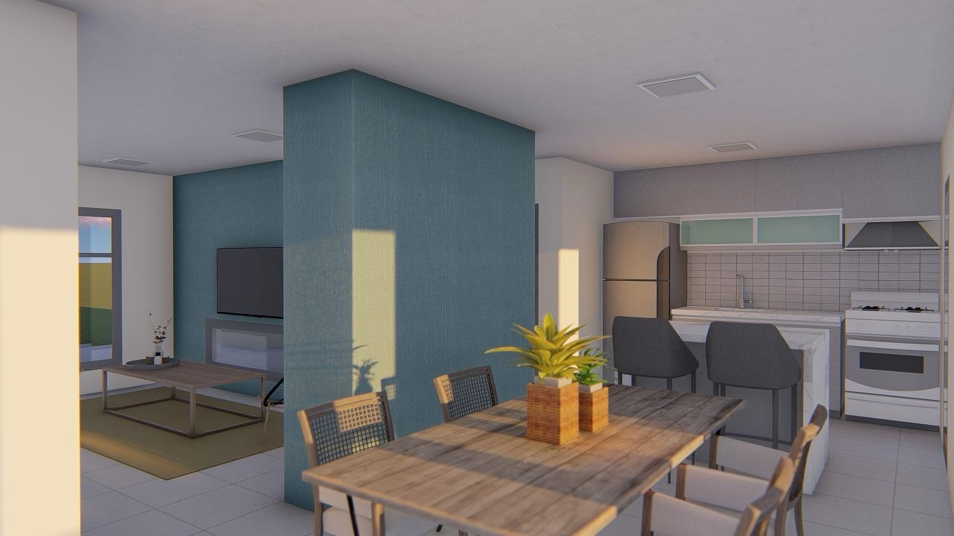 Departamento 3 ambientes con 2 baños