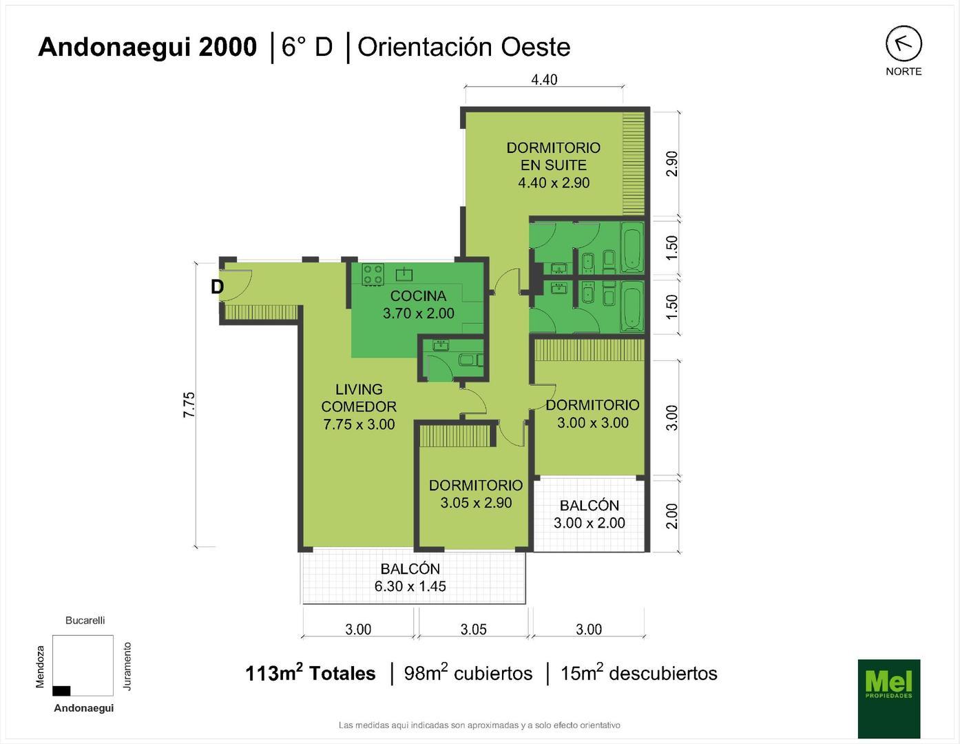 Andonaegui 2000, Piso 6