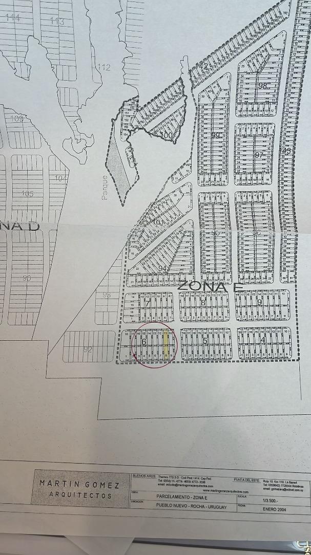 Terreno en Venta en Rocha, USD 65.000