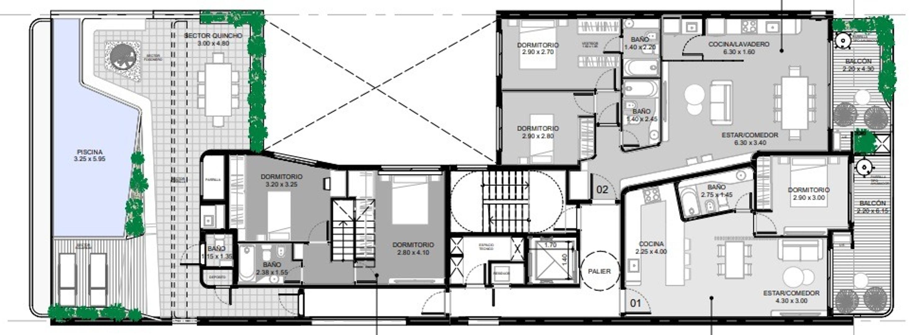 Departamento en Venta de 1 dormitorio