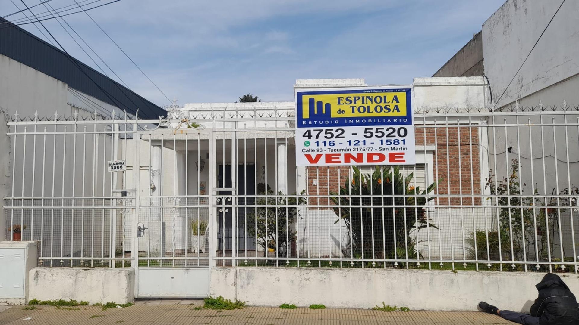 V. LIBERTAD CASA 4 AMB. S/LOTE 8,66 x 43,95. APTO CRÉDITO