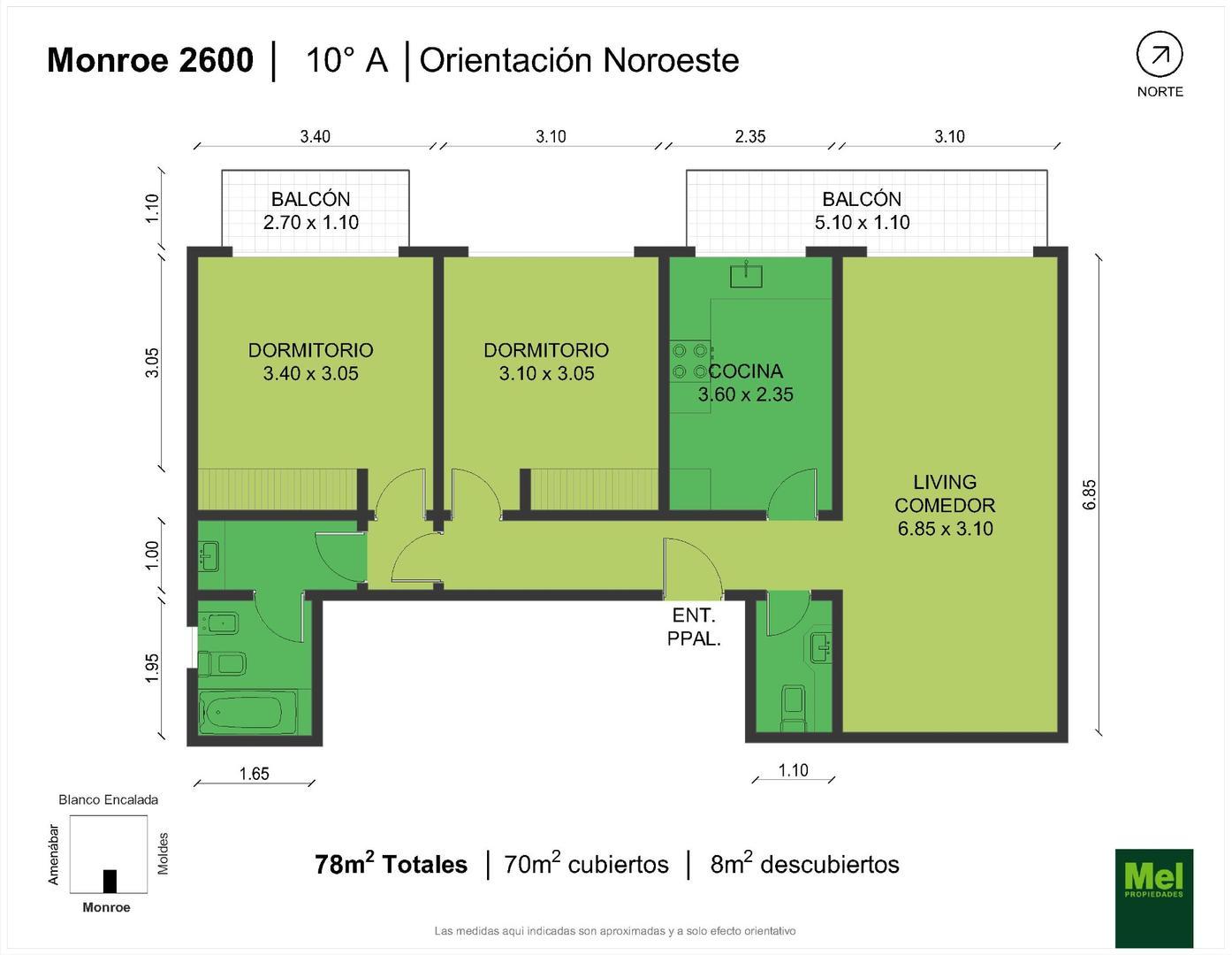 Monroe 2600, Piso 10