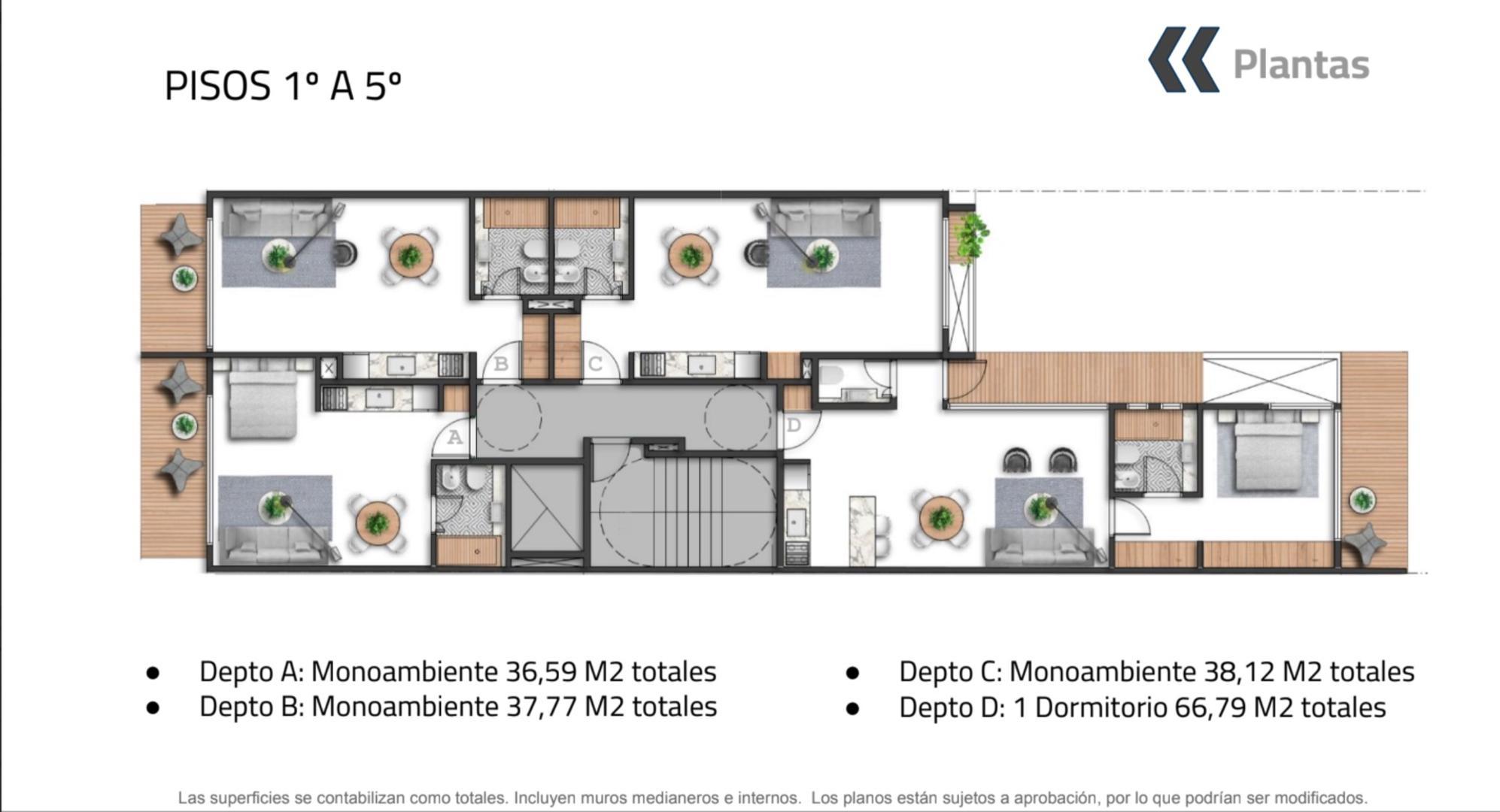 Departamento en Venta de Monoambiente