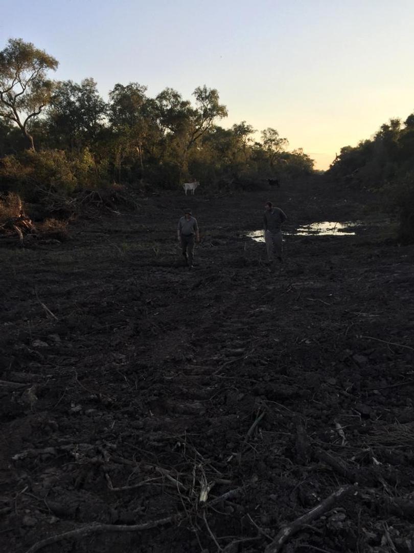 campo ganadero de 875 has. alambrado a 24 kms de Castelli