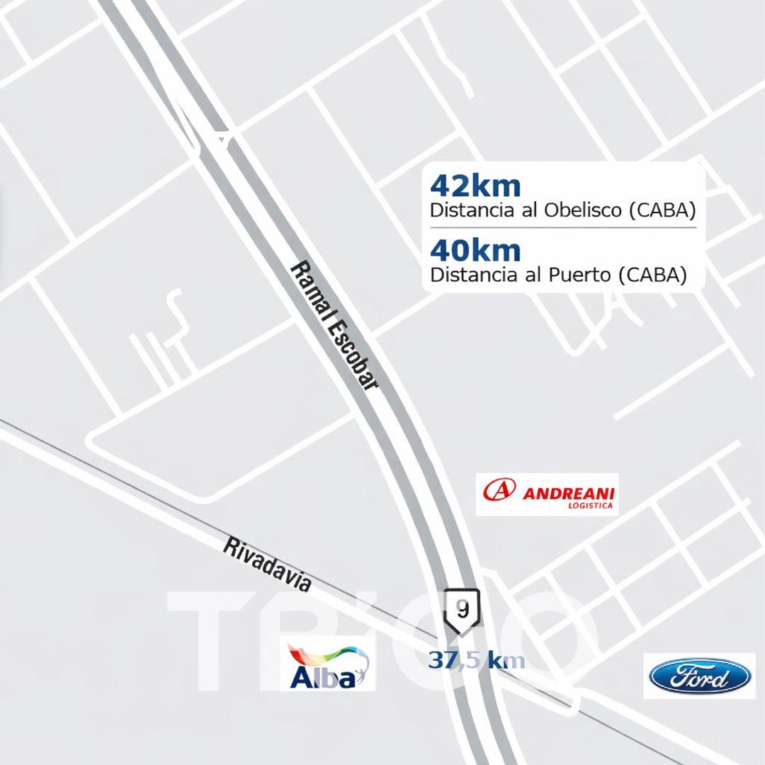 Depósito nave AAA en alquiler en Garín, Escobar, Panamericana