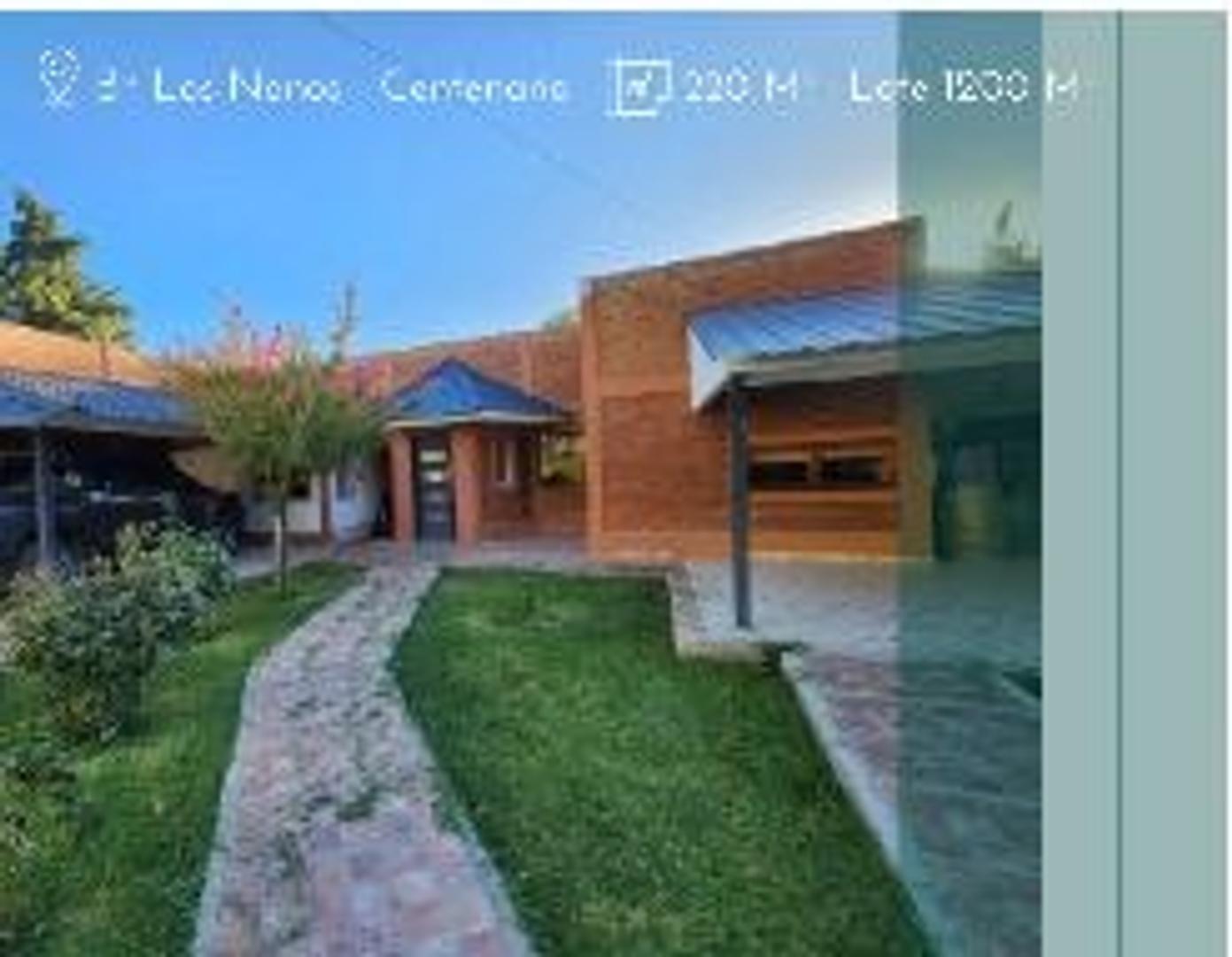 VENTA CASA CON PILETA LOS NONOS CENTENARIO