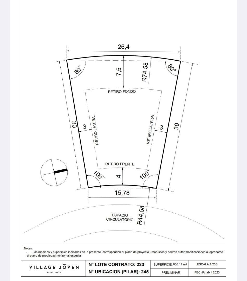 Terreno en Venta de 625,0 m2