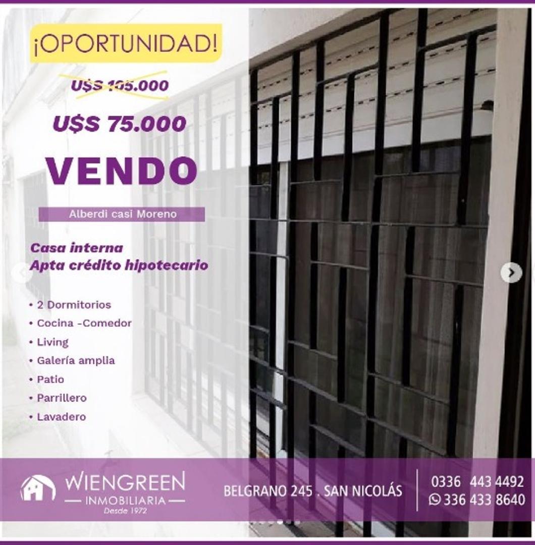 Vendo Casa interna de dos Habitaciones