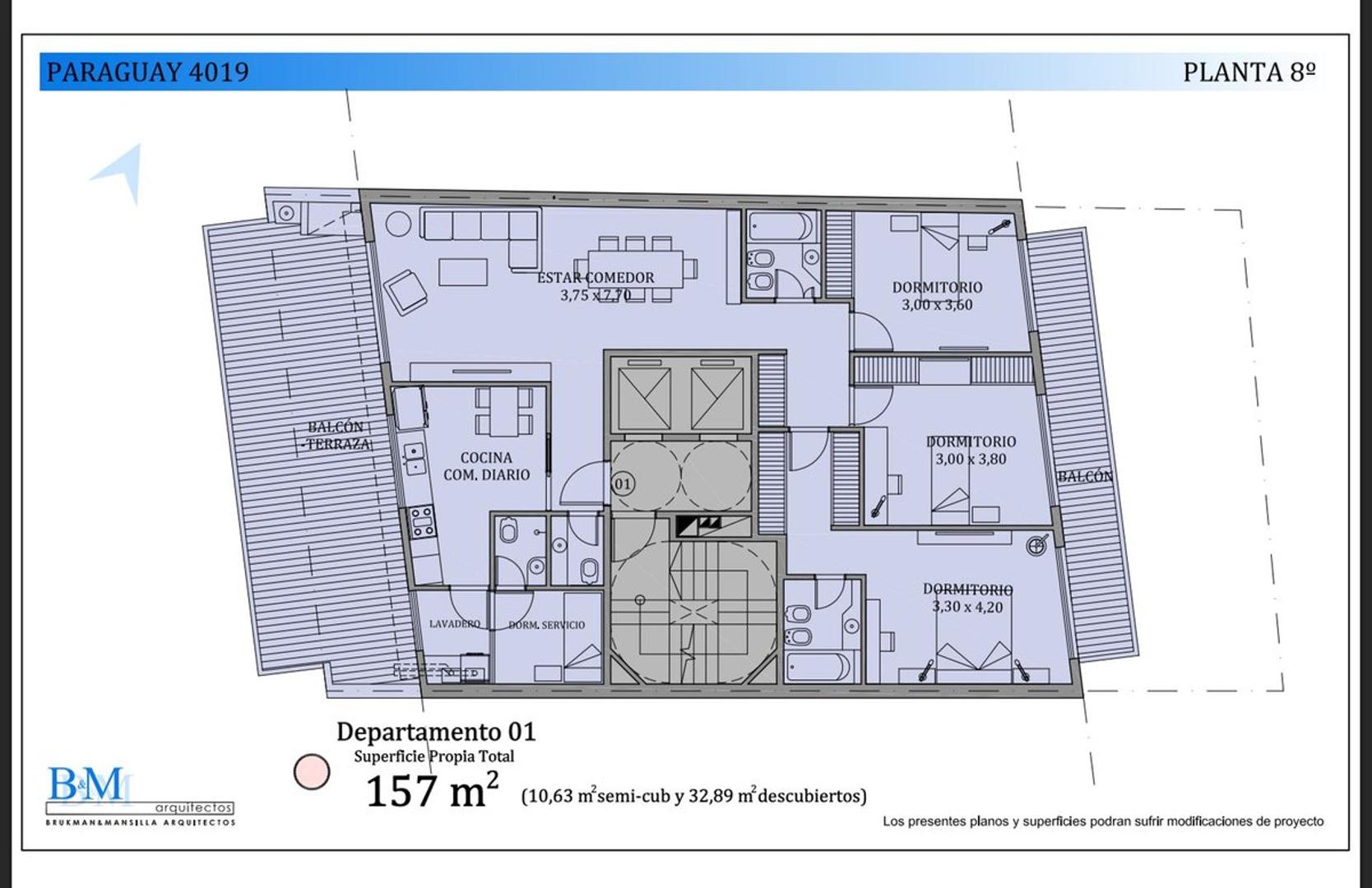 VENTA 4 AMBIENTES CON DEPEDENCIA Y TERRAZA PALERMO