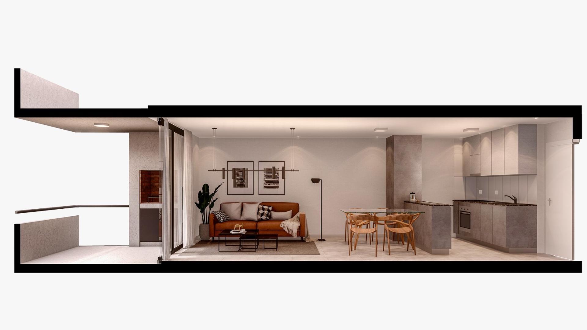 Departamento en Venta de 1 dormitorio