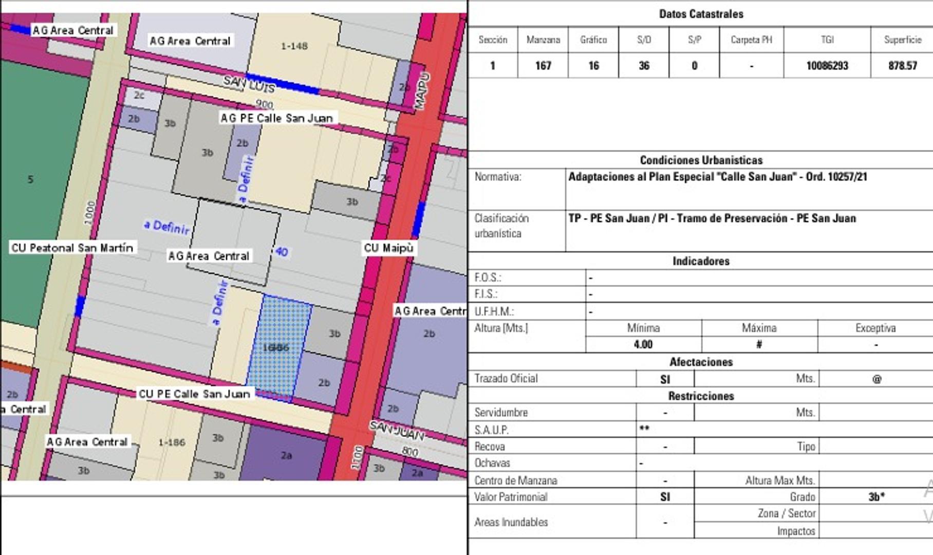 Terreno en Venta de 878,0 m2