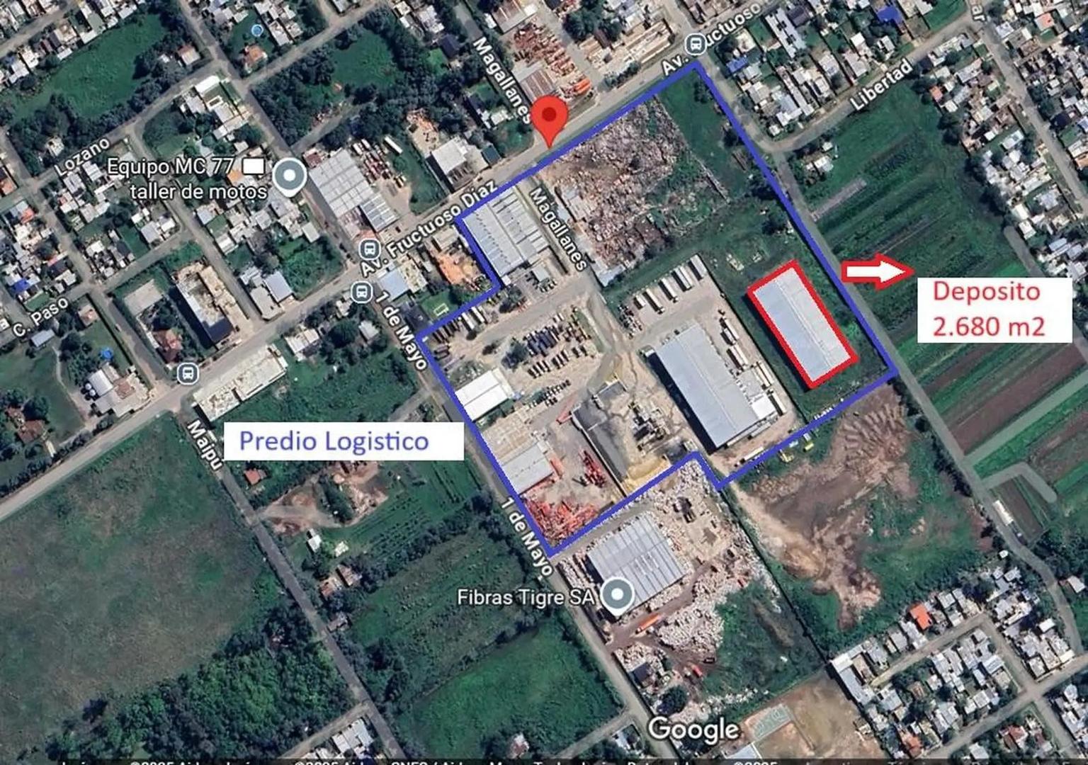 Depósito Clase A en Garín, Pdo. de Escobar – 2.650 m², Altura 12 m, Playa 3.700 m²