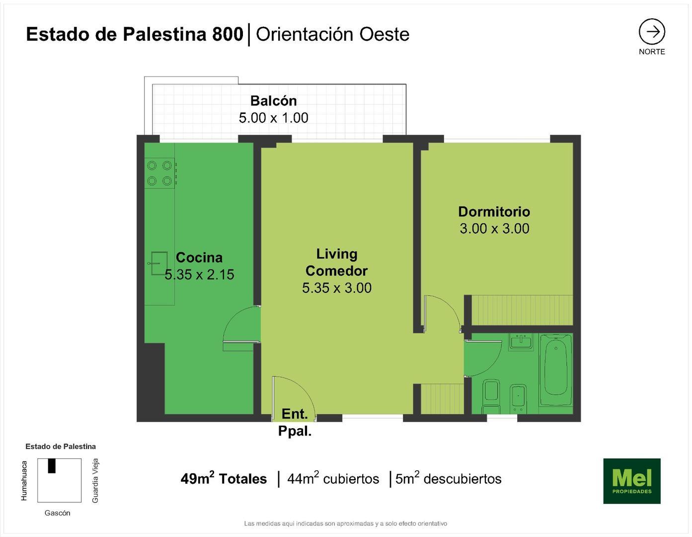 Estado De Palestina 800, Piso 4