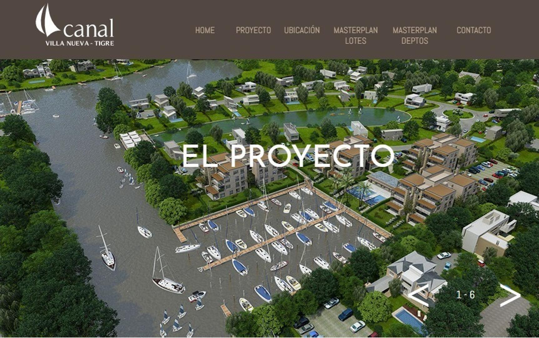 Lote al rio en venta Barrio Nautico Canal Villanueva