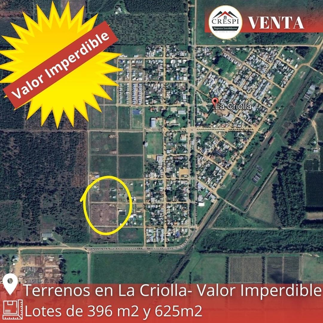 Lotes en La Criolla