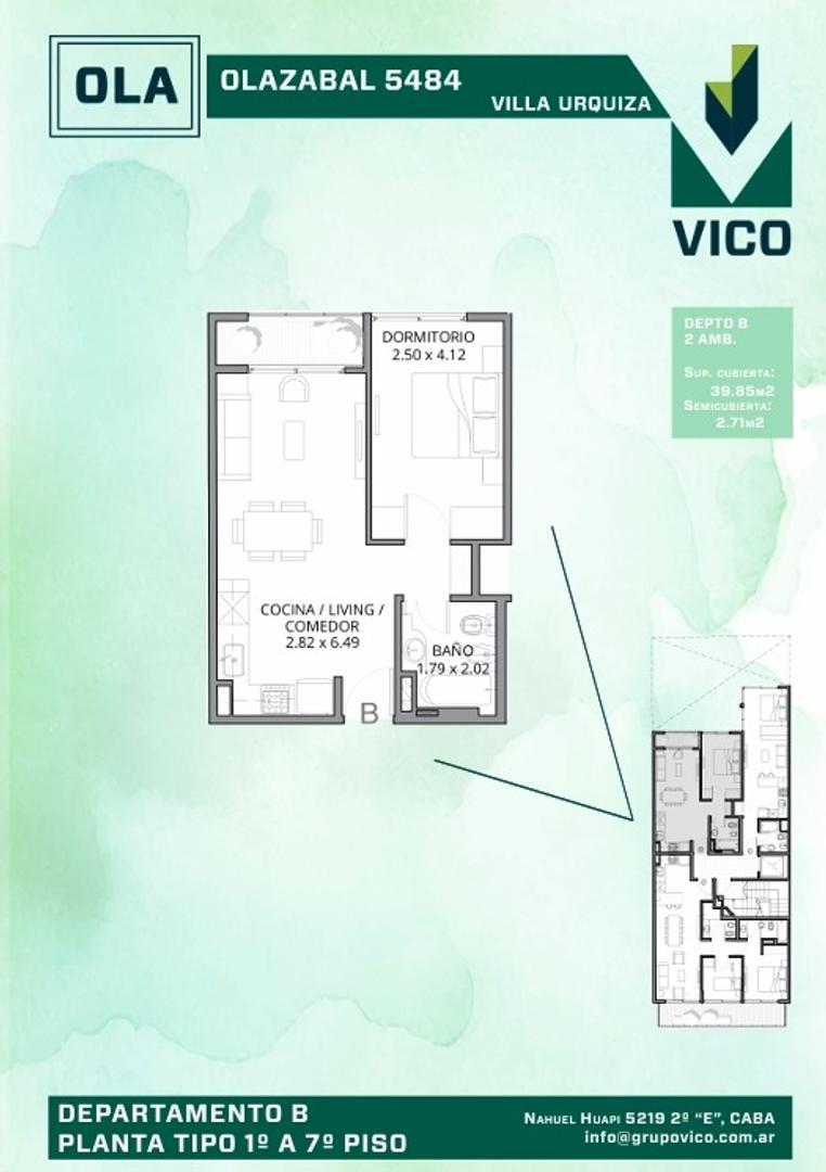 Olazabal 5484 , Piso 8