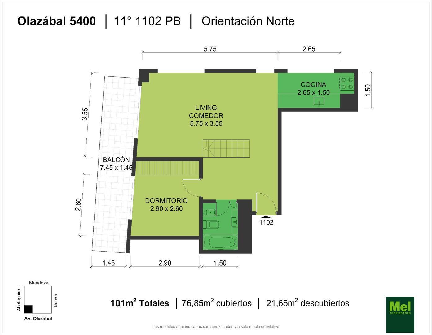 Departamento en Venta de 2 dormitorios