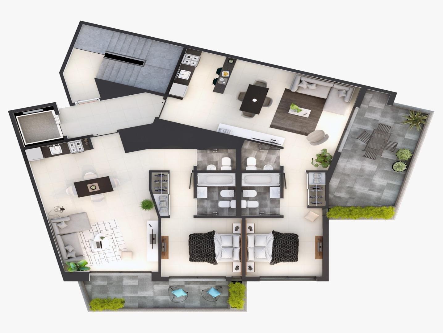 Departamento en Venta de 1 dormitorio