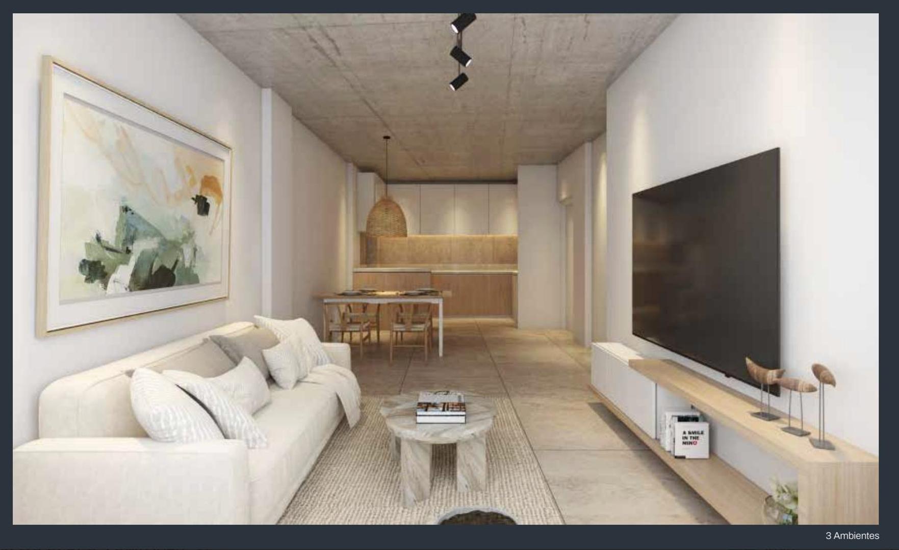 Departamento 2 ambientes con 1 baño