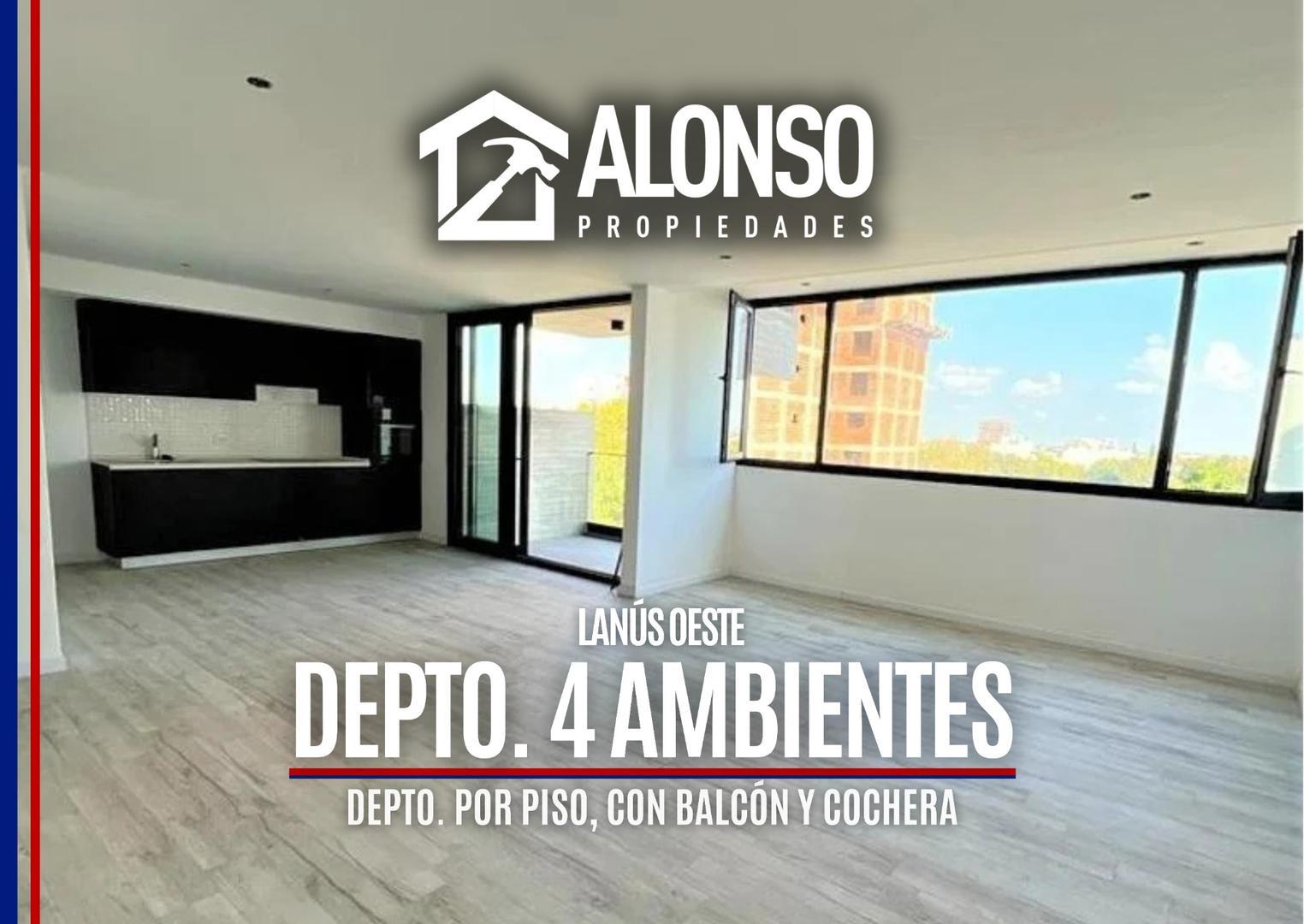 DEPARTAMENTO DE 4 AMBIENTES con COCHERA - EN LANUSITA