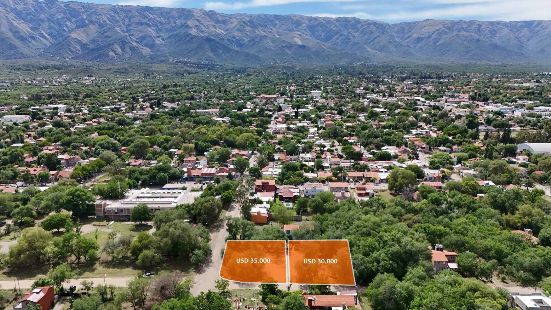 Lote en venta sobre esquina céntrico Merlo San Luis